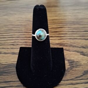 Ring By Native Artist Kingman Turquoise Sterling Silver Ring Size 6